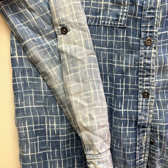 Tribal Jean button up longsleeve blue/white fade XS - Picture 3 of 4